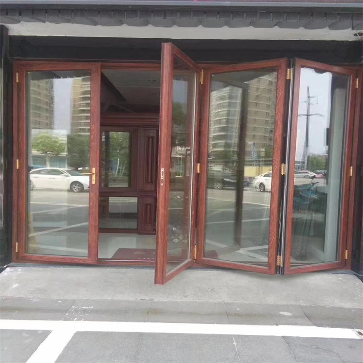 北京市铝合金折叠门 门量尺设计安装