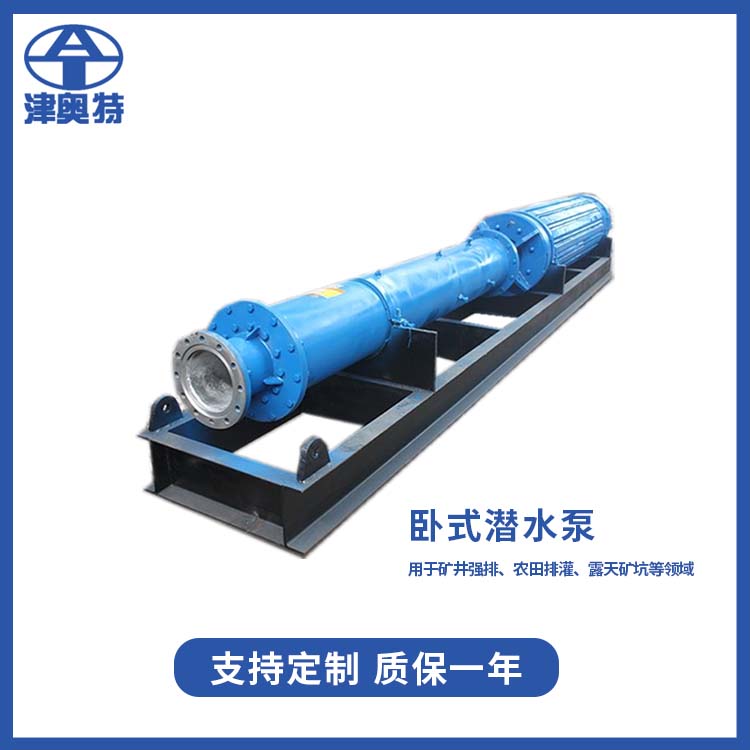 高压强排斜卧潜水泵 高扬程 特殊电压 轨道式 DN250口径