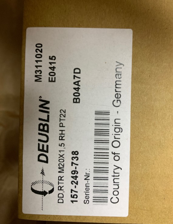 供应 Deublin 旋转接头 157-249-738